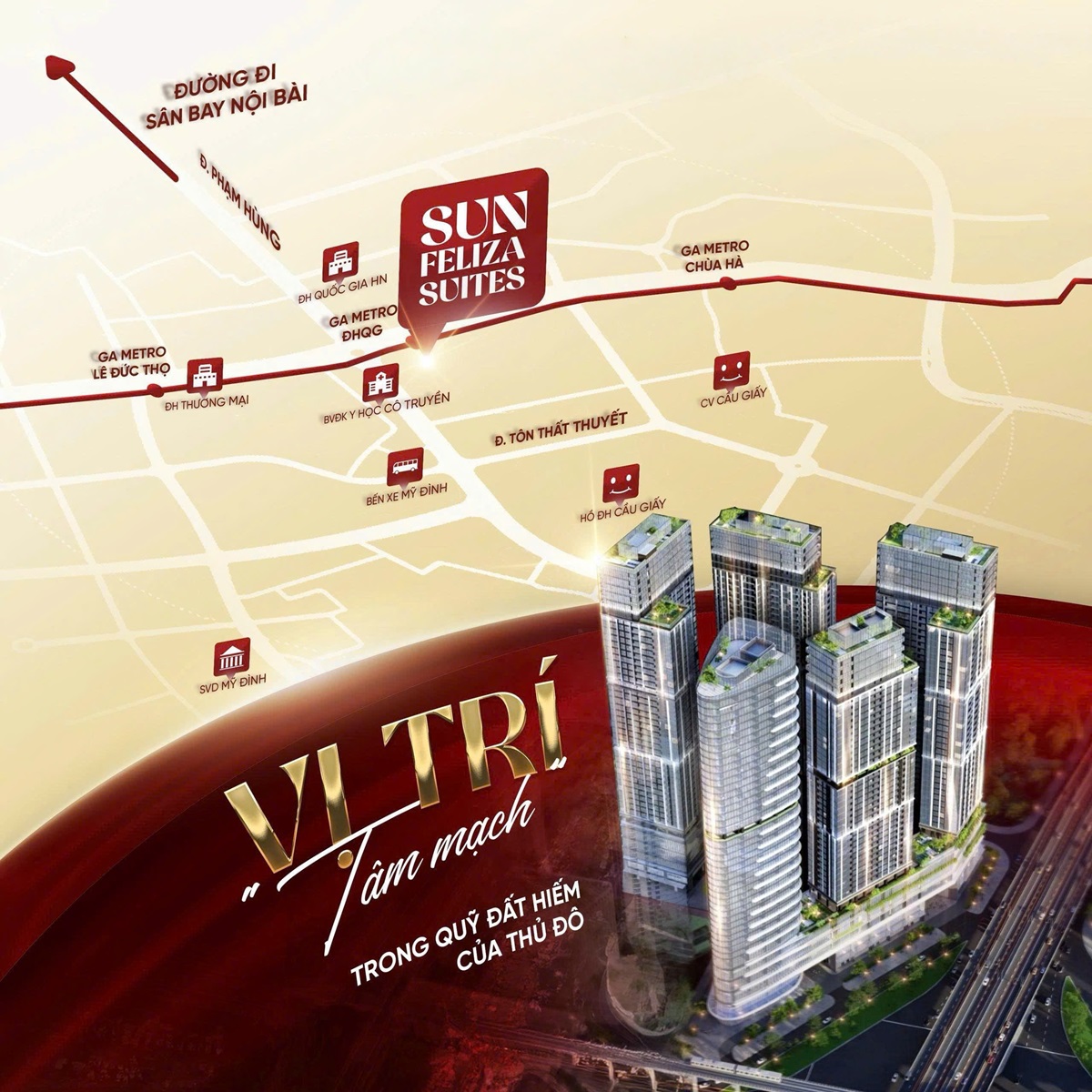 Vị trí dự án Sun Feliza Suites